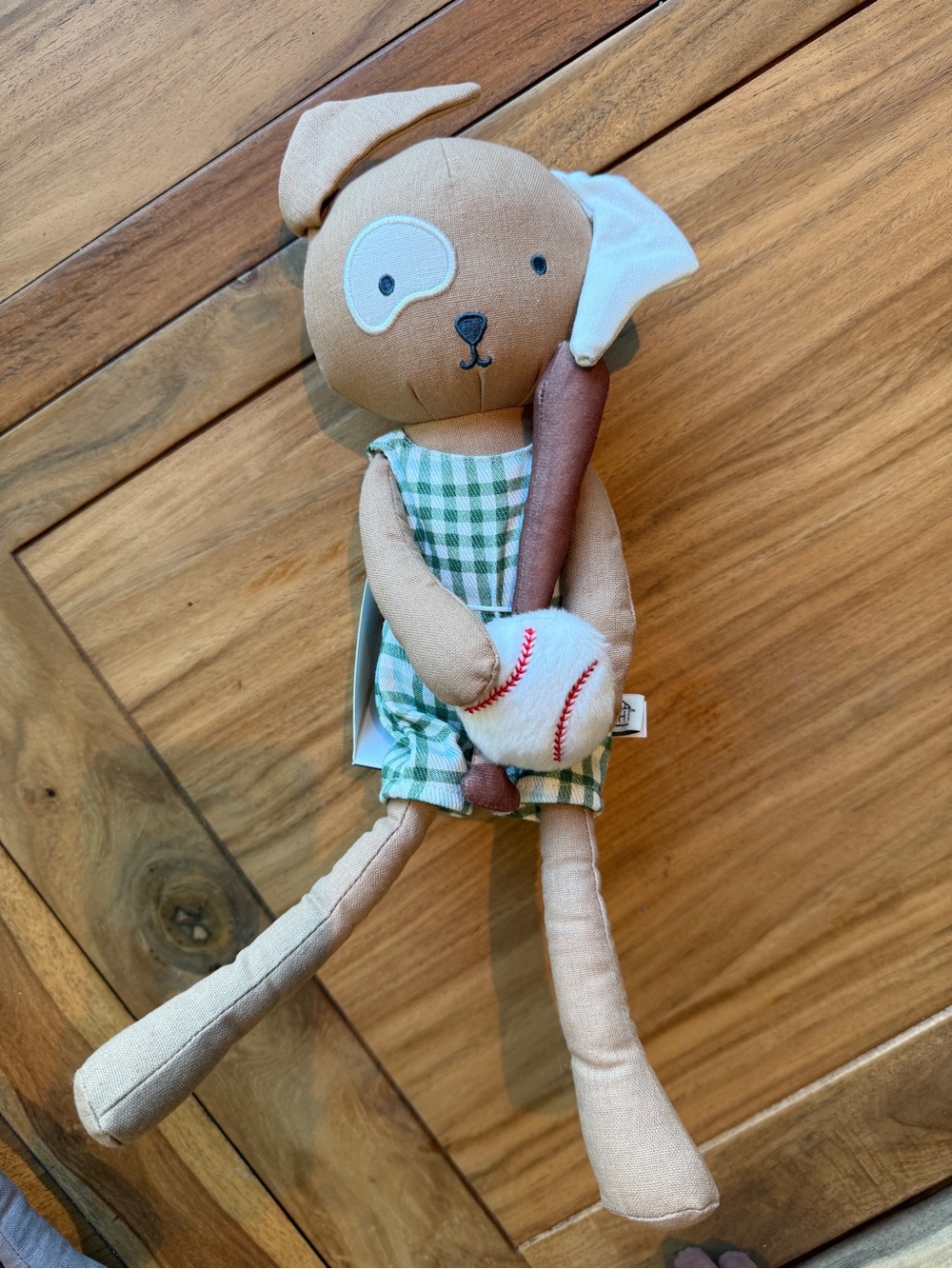 Hearth and Hand Magnolia Target Puppy Dog 14" Plush Toy Baseball Theme